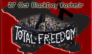 Kashmiris to observe 27 October as black day to protest against Indian occupation