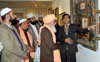 Dewan Syed Alley inaugurates calligraphy exhibition of M.Azeem Iqbal