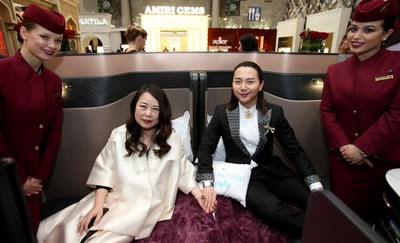 Qatar Airways celebrates Doha jewellery & watches exhibition 2019 in Glittering Style with Chinese Designers
