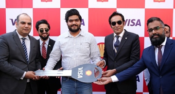 Shell and Visa present Honda Civic to the first prize winner