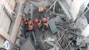 6 including women die, 3-storey building caves in at Lahore