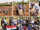 Foreign students join plantation drive at NUST
