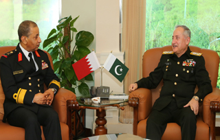 Commander RBNF rear admiral M Yusuf visits Naval Headquarters, Islamabad