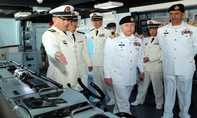 CNS visits Chinese Ship during Exercise Sea Guardians 2020