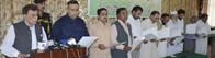 AJK PM, information minister felicitate newly elected AKNS office bearers