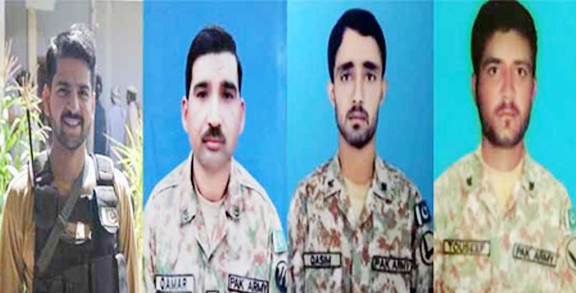 4 Soldiers embraced Shahdat 4 terrorists killed in Wazirstan Operation: ISPR