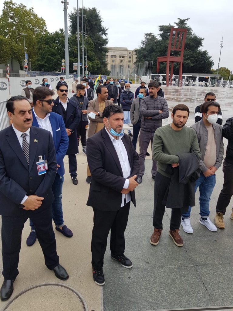 Geneva protest seeks end to HR violations in IoK