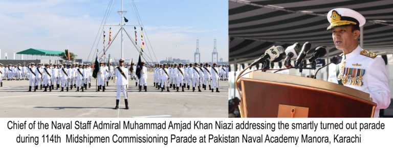 114TH MIDSHIPMEN COMMISSIONING PARADE HELD AT PAKISTAN NAVAL ACADEMY