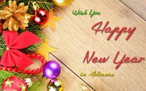 Happy new year in advance