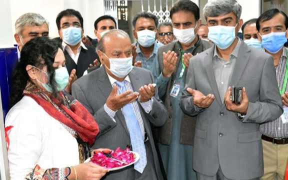Vaccination Campaign launched at Chandka Hospital, Larkana