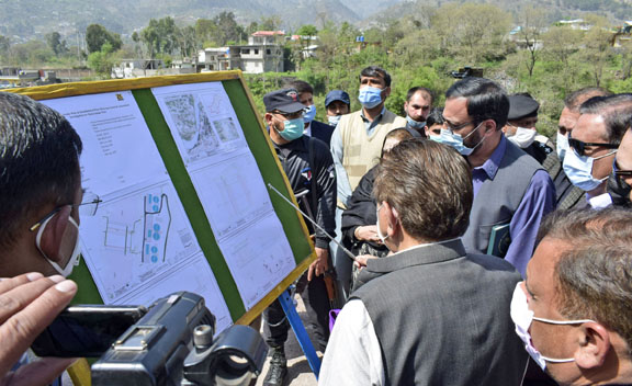 PM AJK lays down Mini Dam foundation stone in Muzaffarabad
