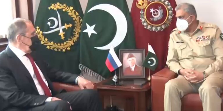 Foreign Minister of Russia calls on General Qamar Javed Bajwa