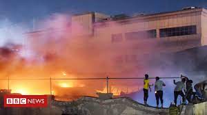 Iraq hospital fire: Protests as Covid ward blaze kills more than 60
