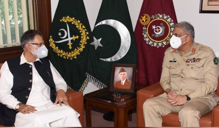 AJK PM calls on COAS Gen Qamar Javed Bajwa