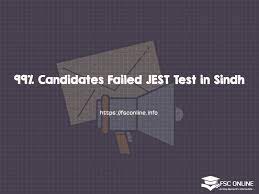 Why majority failed in Sindh JEST test