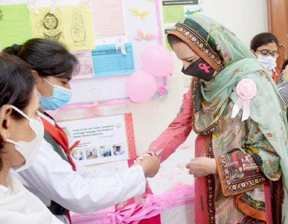 Spouse of Governor Punjab to spread awareness against breast cancer across province