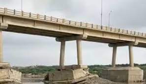 Damaged bridge of D Baloch