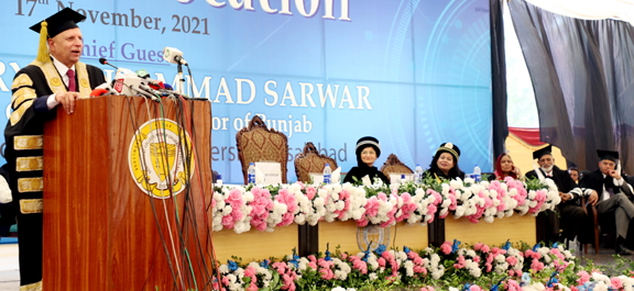 Graduates could play pivotal role in bringing prosperity in Pakistan: Governor Punjab