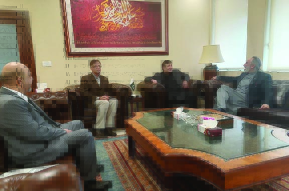Advisor to PM on OP&HRD meets Ambassador Khurram Rathore