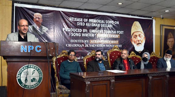 Turgay’s memorial song officially released for IIOJK Leader Syed Ali Shah