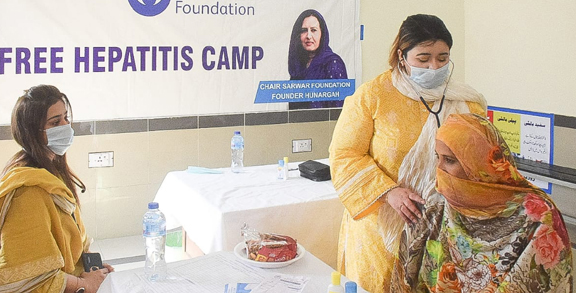 Under Governor Punjab’s wife , 12 more free medical camps setup & 1500 patients  given free medicines
