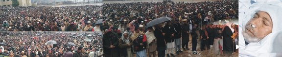 Funeral prayer of Maulana Kamal-ud-Din Azad offered at College Ground Hajira