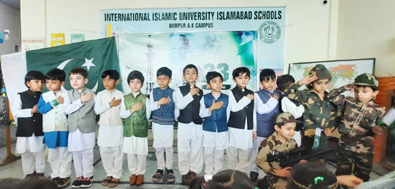 IIUI Schools’ Mirpur~AJK Campus celebrates  Pakistan Day With  Exceptional Zeal N Fervor