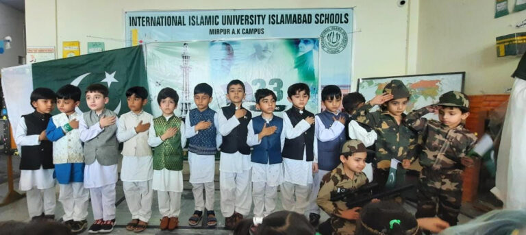 IIUI Schools’ Mirpur~AJK Campus celebrates Pakistan Day With Exceptional Zeal N Fervor