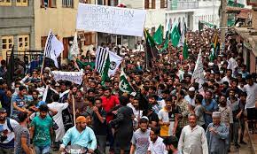 People come out on road to draw OIC attention on Plight of Kashmir