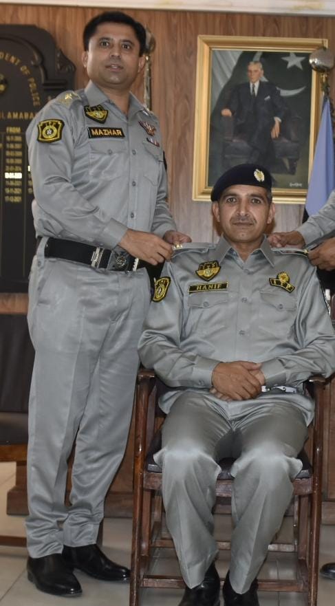 Newly promoted cops of traffic police honored