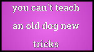 You Cannot Teach An Old Dog New Tricks