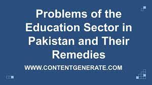 Problems of Teachers and Education in Pakistan