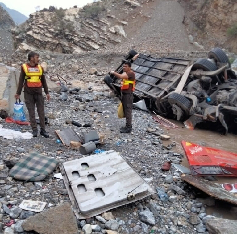 Quetta-bound passenger coach falls into ravine on national highway; 20 dead