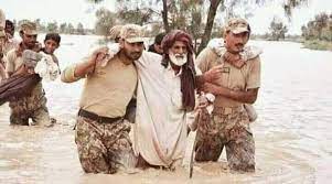 Army troops are continuously assisting civil administration in flood hit areas of Sindh, Balochistan and Punjab: ISPR