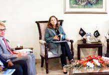 Finance Minister Mr. Miftah Ismail welcomes Princess of Jordan H.R.H. Sarah Zeid Raád and thanked WFP for  humanitarian assistance to Pakistan