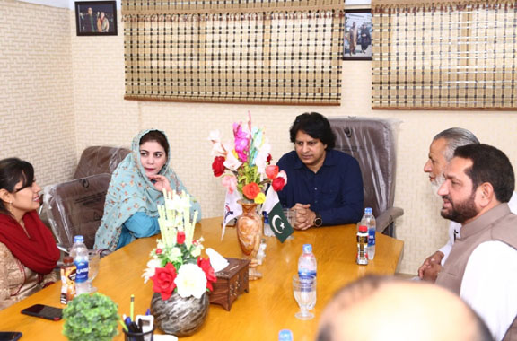 M. Aslam Khan congratulated Naz Baloch on assuming the additional charge of Parliamentary Secretary for Climate Change