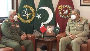 COAS Qamar Javed Bajwa and Chief of Field Marshal Bahrain’s discuss telephonic conversation.