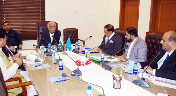 Federal Minister for Water Resources Syed Khursheed Ahmed Shah visits Project Office of K-IV