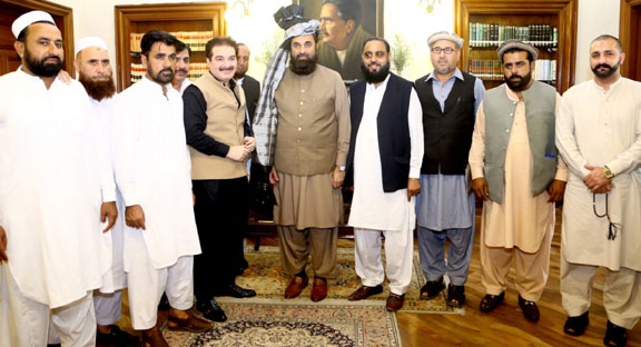 Delegation of Mohmand Loya Jirga Pakistan called on Governor Punjab Muhammad Balighur Rehman