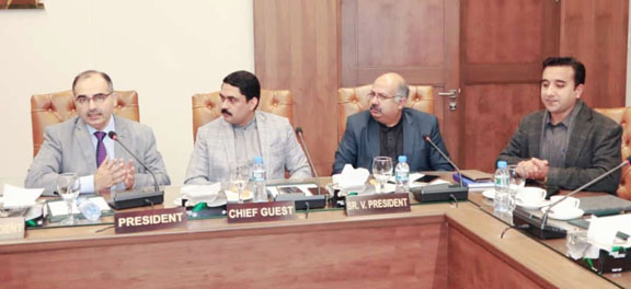 Mian Majid Ali Presiding  first meeting of standing Committee regarding  Central Asia Affairs