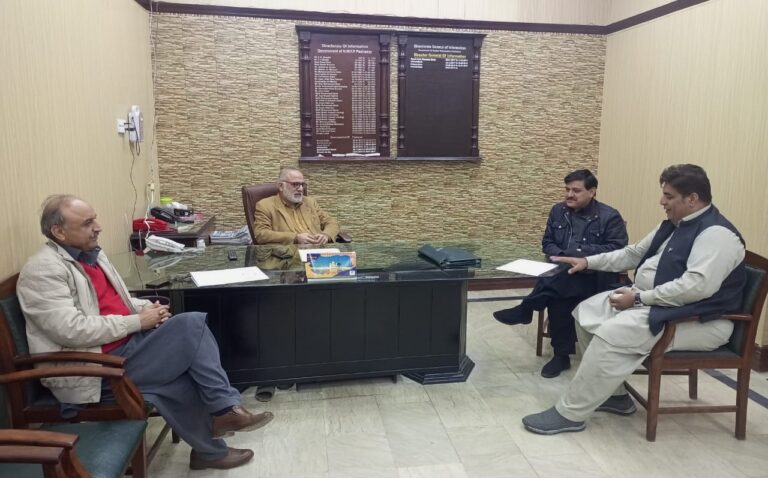 Safdar Khan Baghi meets DG Information KPK