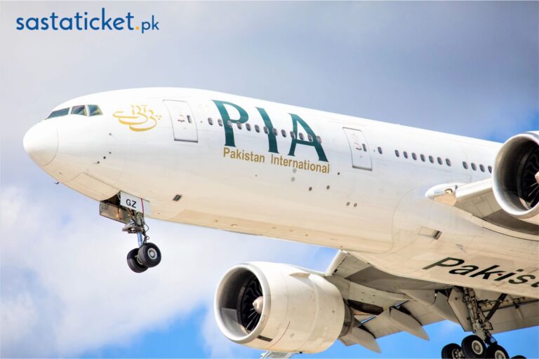 Customers can book their domestic and international traveling PIA tickets through Sastaticket.pk