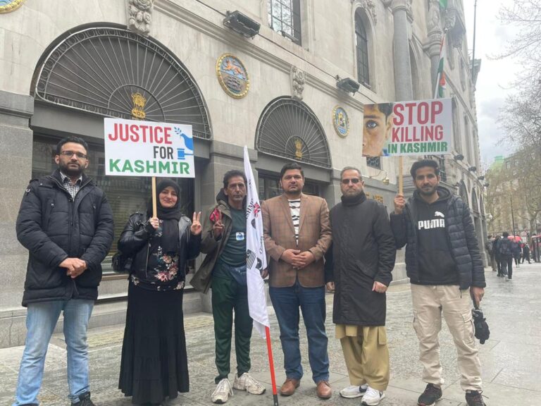 Activist in  UK is holding long peace walk concluded outside Indian High Commission London