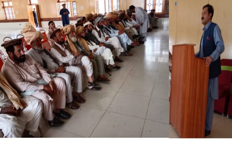 Peace conference  arranges by Ahmed Zai Wazir tribal elders and Ullamas in AC Wana Jirga Hall