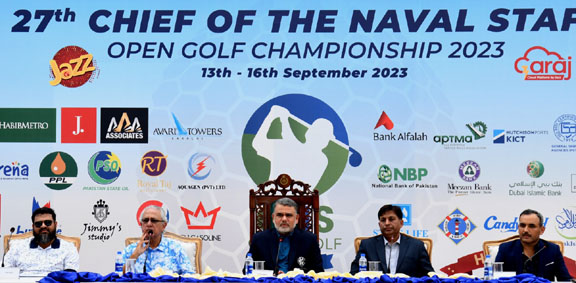 Opening Ceremony & Media Brief of 27th Chief of  Naval Staff Open Golf Championship  held today at Karachi KGC