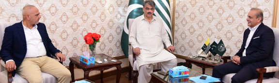 Vice President Telenor Pakistan, called on PM AJK at Jammu and Kashmir House.