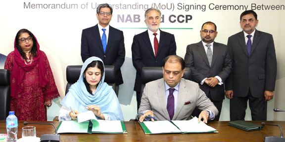 MoU signs between NAB and CCP to prevent bid rigging