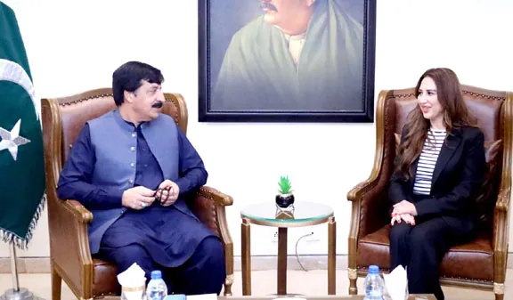 US Chargé d’Affaires Natalie A Baker calls on Governor Punjab Sardar Saleem Haider Khan